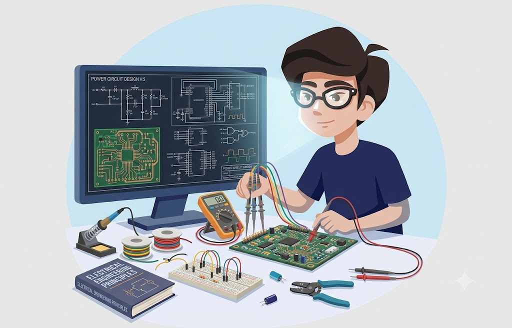 Abhishek - Software Developer Working at Desk